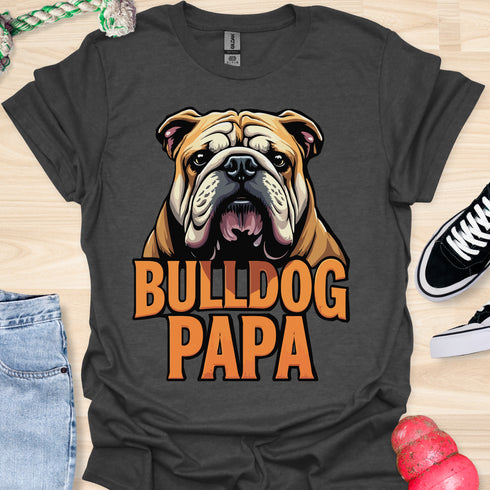 Bulldog Papa - V8 - Gothic Graphic T-Shirt